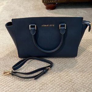 Michael Kors Dark Blue Selma Bag